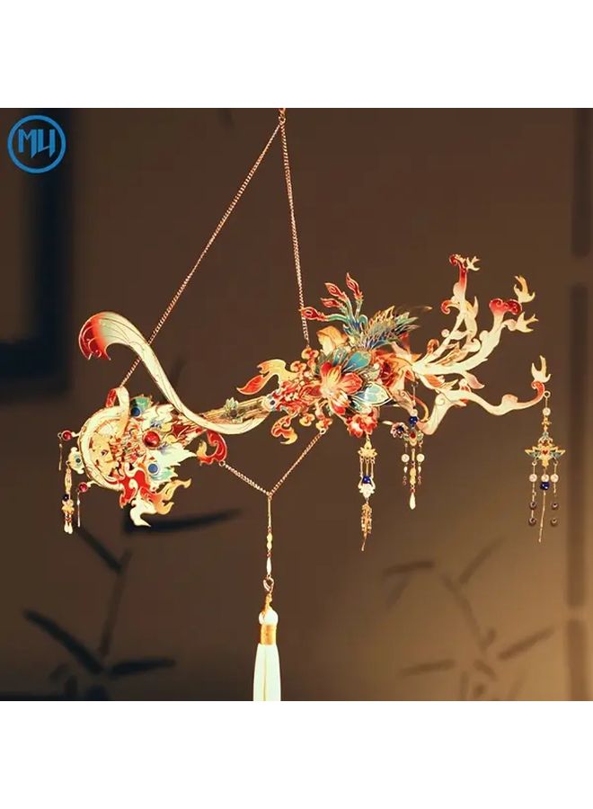 Xianhuang 3D Metal Puzzle Model Handmade DIY Gift Hanfu Accessory Red Metal Craft - Image 5